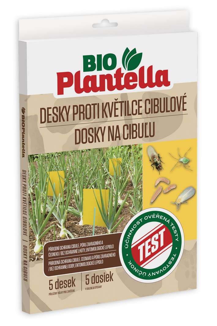 BIO PLANTELLA lepové dosky na cibuľu 5ks